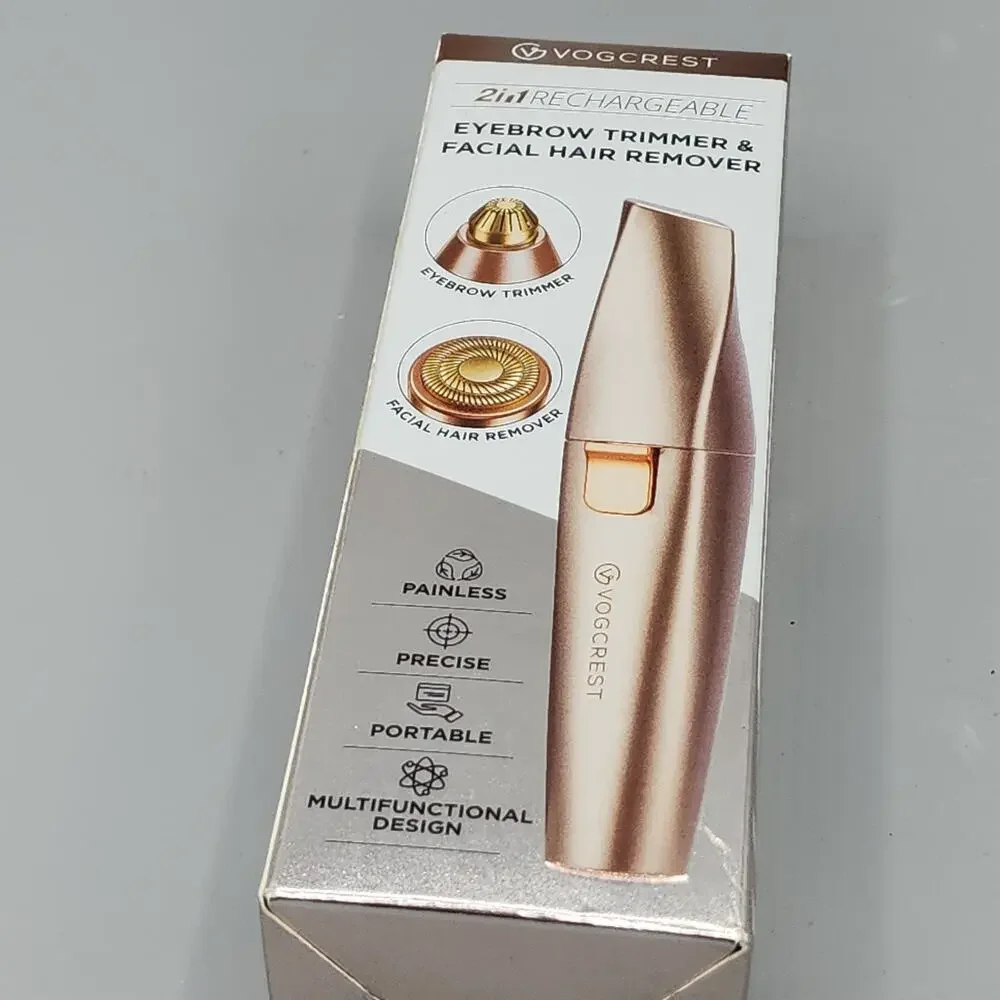 Facial Hair Remover Eyebrow Trimmer Rechargeable Vogcrest